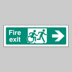 Inclusive Disabled Fire Exit Design - Arrow Right Inclusive Disabled Fire Exit Design - Arrow Right