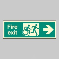 Inclusive Disabled Fire Exit Design - Arrow Right