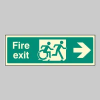 Inclusive Disabled Fire Exit Design - Arrow Right Inclusive Disabled Fire Exit Design - Arrow Right