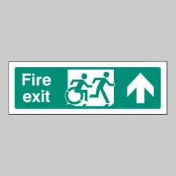 Inclusive Disabled Fire Exit Design - Arrow Up Inclusive Disabled Fire Exit Design - Arrow Up