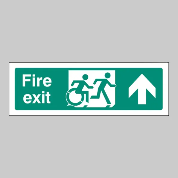 Inclusive Disabled Fire Exit Design - Arrow Up Inclusive Disabled Fire Exit Design - Arrow Up