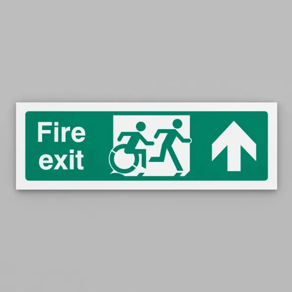 Inclusive Disabled Fire Exit Design - Arrow Up Inclusive Disabled Fire Exit Design - Arrow Up