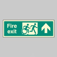 Inclusive Disabled Fire Exit Design - Arrow Up