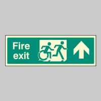 Inclusive Disabled Fire Exit Design - Arrow Up Inclusive Disabled Fire Exit Design - Arrow Up