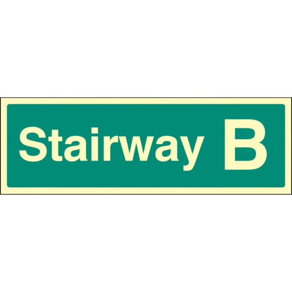 Stairway B - Stairway Dwelling ID Signs