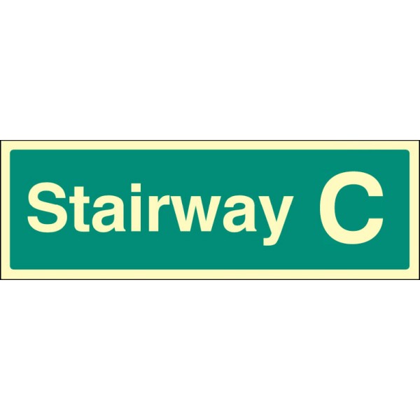 Stairway C - Stairway Dwelling ID Signs