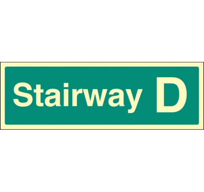 Stairway D - Stairway Dwelling ID Signs