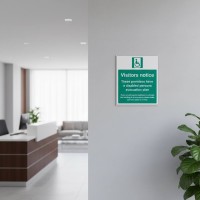 Visitors Notice - These Premises have a Disabled Persons Evacuation Plan