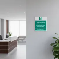 Visitors Notice - These Premises have a Disabled Persons Evacuation Plan Visitors Notice - These Premises have a Disabled Persons Evacuation Plan