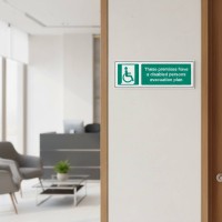 These Premises have a Disabled Persons Evacuation Plan