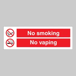No Smoking - No Vaping