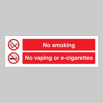 No Smoking - No Vaping - No E-Cigarettes No Smoking - No Vaping - No E-Cigarettes
