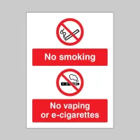 No Smoking - No Vaping - No E-Cigarettes