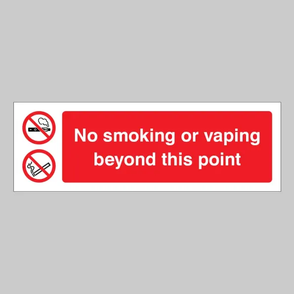 No Smoking or Vaping Beyond this Point No Smoking or Vaping Beyond this Point