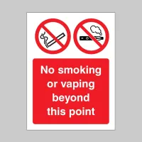 No Smoking or Vaping Beyond this Point No Smoking or Vaping Beyond this Point