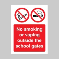 No Smoking or Vaping Outside the School Gates