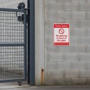 Polite Notice - No Parking in Front of this Gate