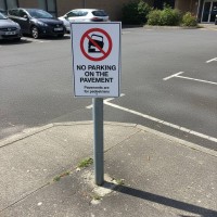 No Parking on the Pavement - Pavements are for Pedestrians