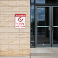 Polite Notice - No Loitering in Front of this Building
