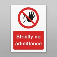 Strictly No Admittance Strictly No Admittance