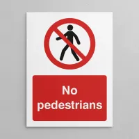 No Pedestrians No Pedestrians