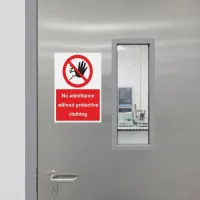 No Admittance without Protective Clothing