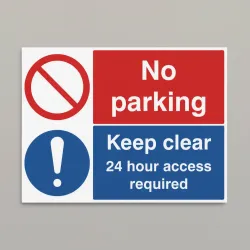 No Parking Keep Clear 24 Hour Access Required No Parking Keep Clear 24 Hour Access Required