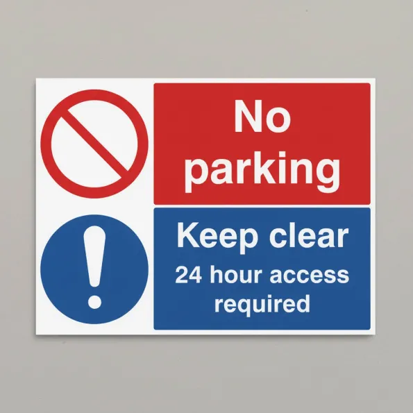 No Parking Keep Clear 24 Hour Access Required