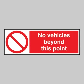 No Vehicles Beyond this Point No Vehicles Beyond this Point