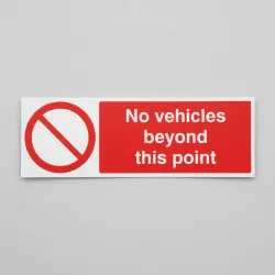 No Vehicles Beyond this Point No Vehicles Beyond this Point