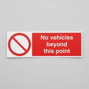 No Vehicles Beyond this Point No Vehicles Beyond this Point