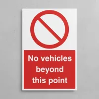 No Vehicles Beyond this Point