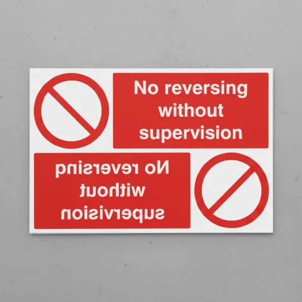 No Reversing without Supervision Reflection Sign