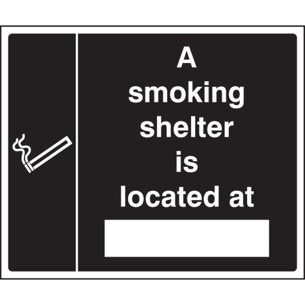 Smoking Shelter Located At (Space for Location)