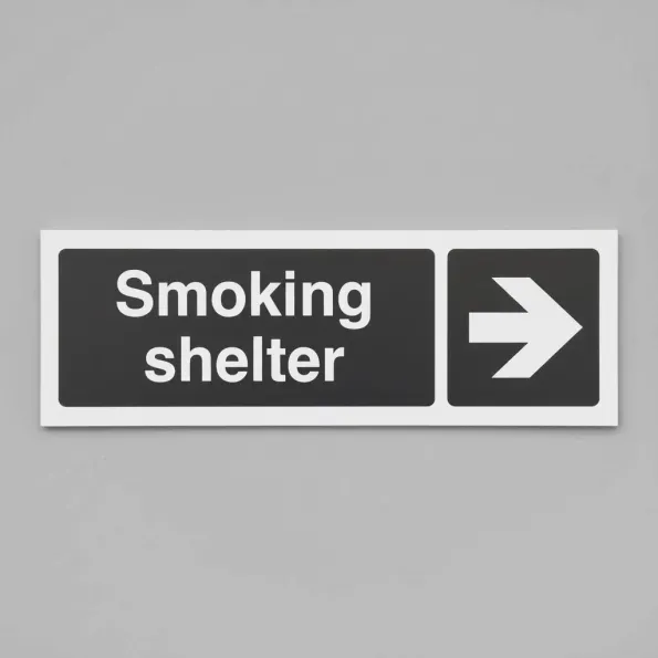 Smoking Shelter - Arrow Right