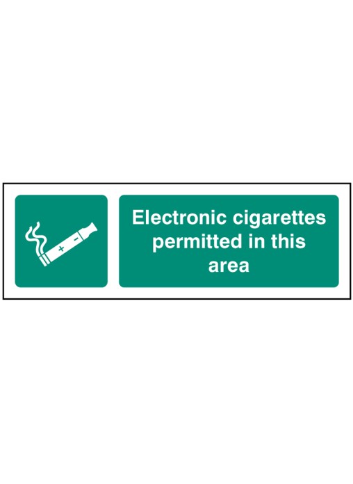 Electronic Cigarettes Permitted in this Area