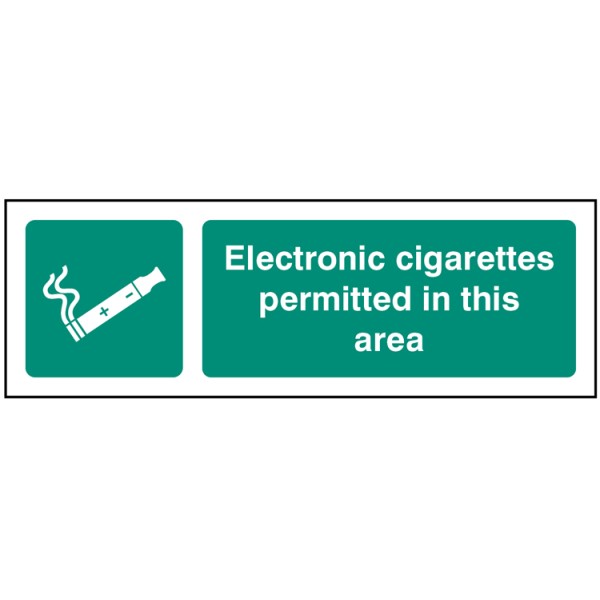 Electronic Cigarettes Permitted in this Area