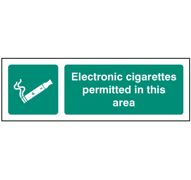 Electronic Cigarettes Permitted in this Area