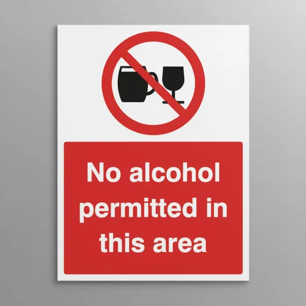 No Alcohol Permitted in this Area No Alcohol Permitted in this Area