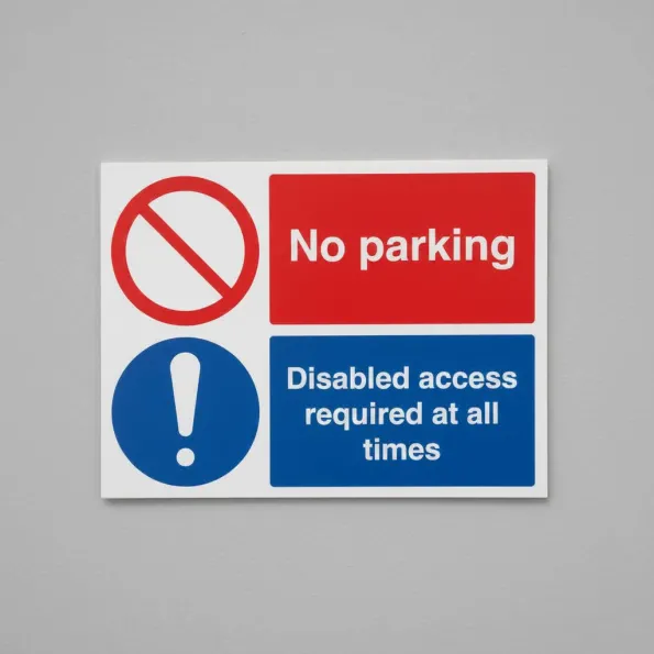No Parking - Disabled Access Required at all Times