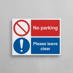 No Parking - Please Leave Clear