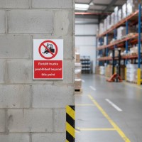 Forklift Trucks Prohibited Beyond this Point