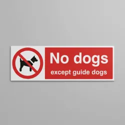 No Dogs Except Guide Dogs No Dogs Except Guide Dogs