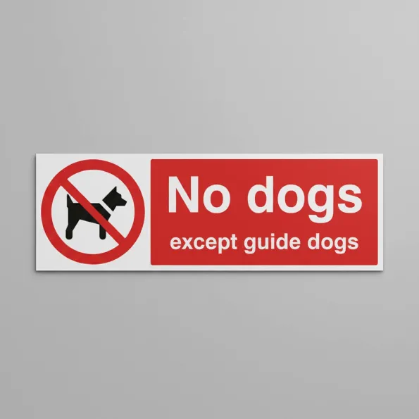 No Dogs Except Guide Dogs No Dogs Except Guide Dogs