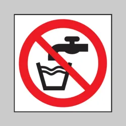 Not Drinking Water Symbol