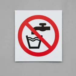 Not Drinking Water Symbol Not Drinking Water Symbol
