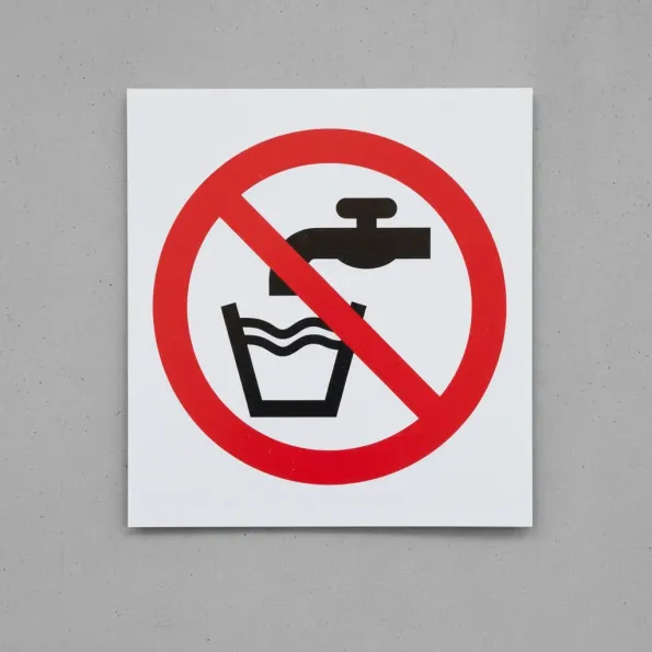 Not Drinking Water Symbol Not Drinking Water Symbol