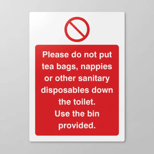 Please Do Not Put Tea Bags Etc Down Toilet Use Bins Provided Please Do Not Put Tea Bags Etc Down Toilet Use Bins Provided