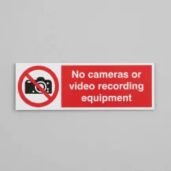 No Cameras Or Video Recording Equipment No Cameras Or Video Recording Equipment