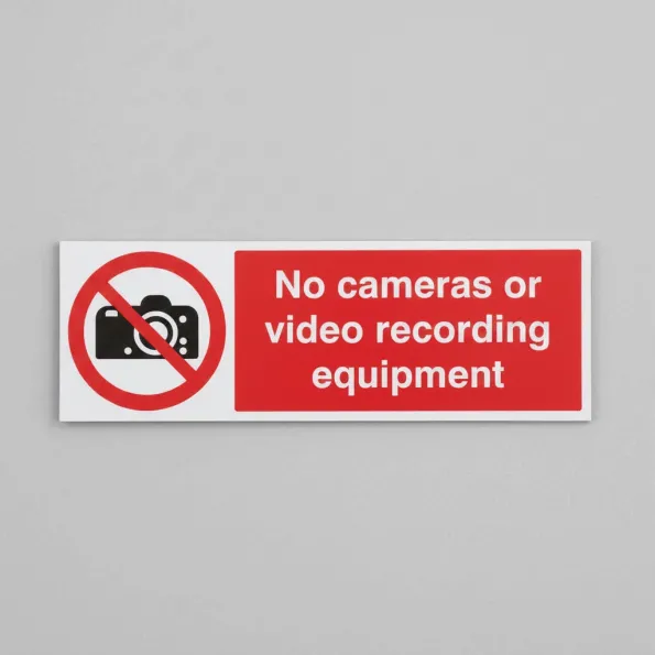 No Cameras Or Video Recording Equipment No Cameras Or Video Recording Equipment